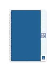 Llibreta espiral Escolofi Basic A4 80 fulls 4x4 blau