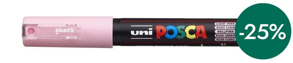 Rotulador Posca PC-1M 0,7mm rosa claro