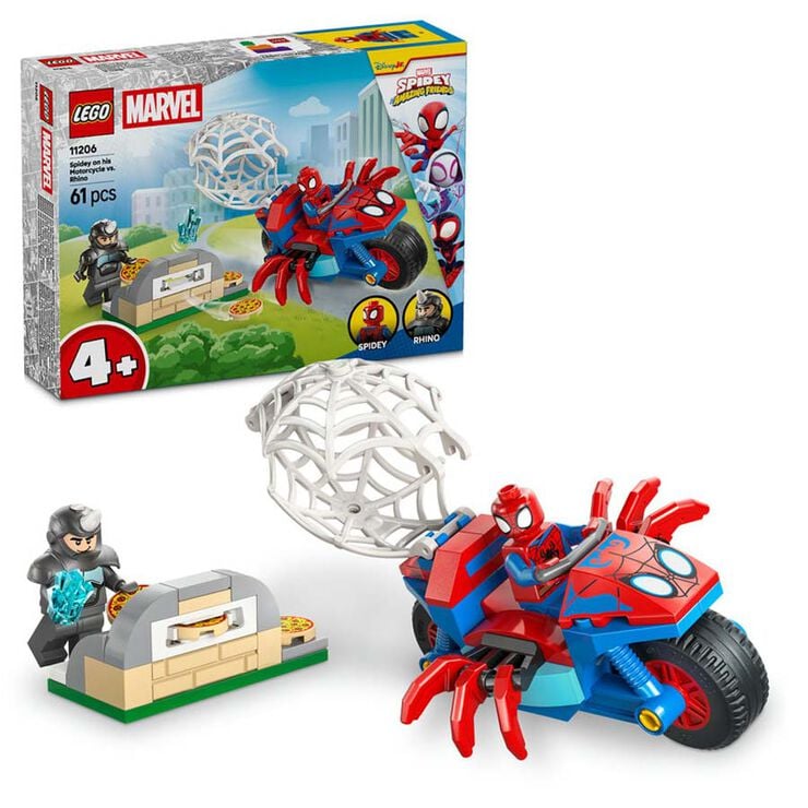 LEGO® Spidey Spidey amb la Moto vs. Rhino 11206