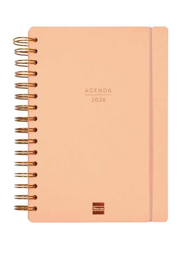 Agenda Finocam 16 meses Haiku E10 sem/vista cat 2025-26 coral