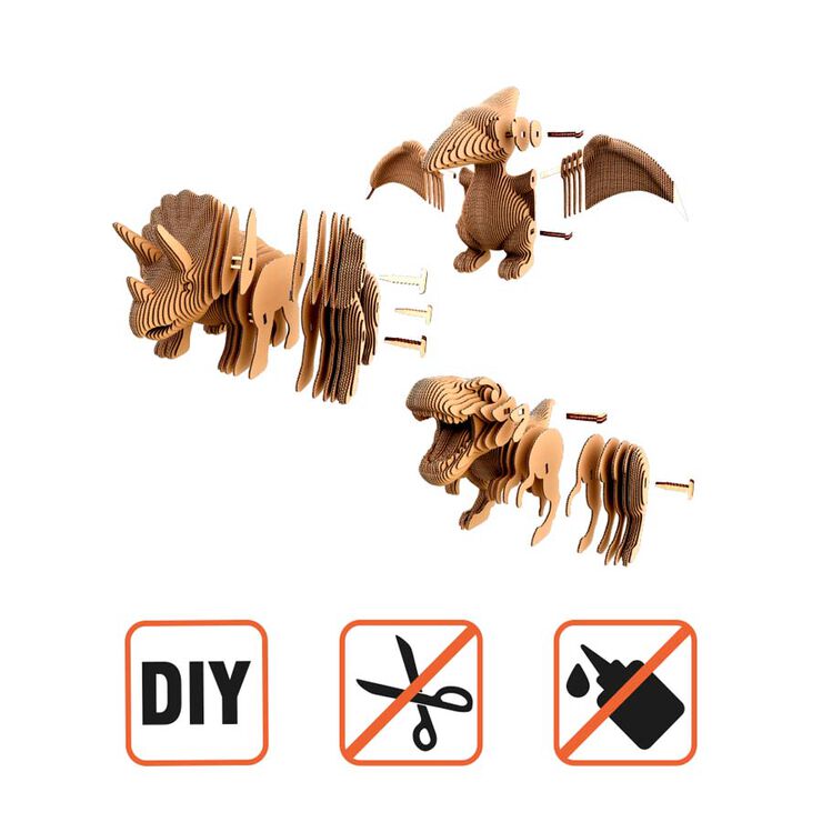 Puzzle 3D Cartonic Dinos Trio