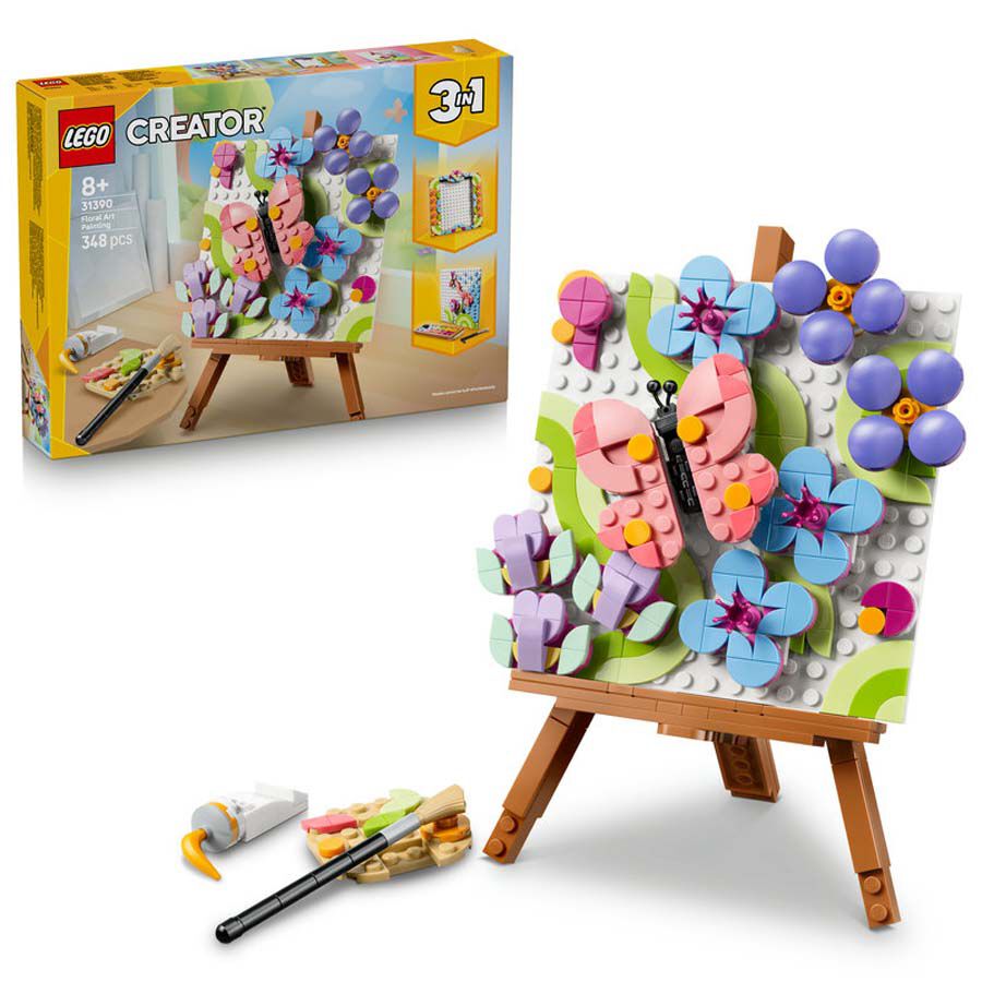 LEGO&reg; Creator Cuadro Decorativo Floral Art&iacute;stico 31390