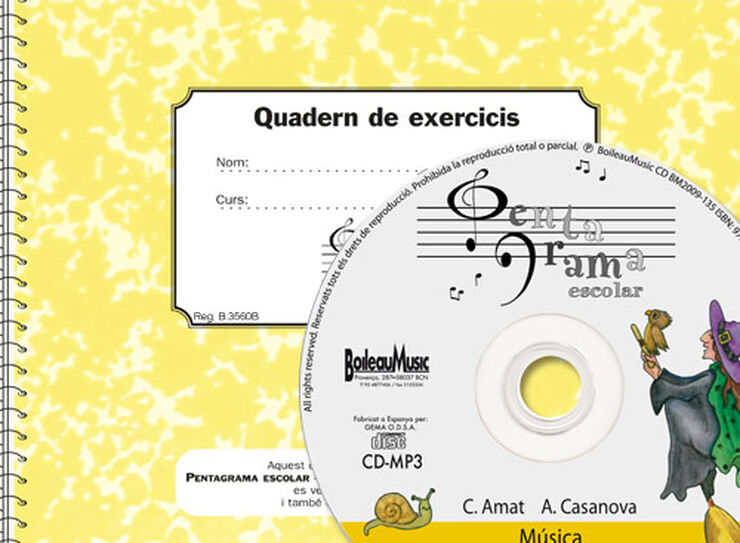 Pentagrama Escolar 5 - Cd + Quadern D'Exercicis (Catal)