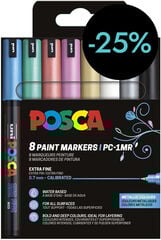 Rotuladores Posca PC-1MR 0,7mm Metall 8 colores