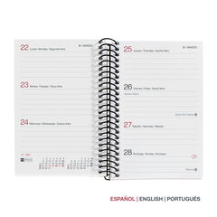Agenda Miquelrius Especial Caddy Semana Vista Multiling&uuml;e City 2027 Rojo