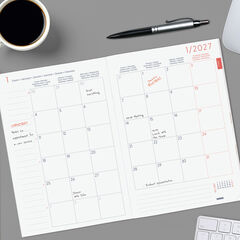 Agenda Planificador Finocam Setmana Vista Multiling&uuml;e 2027 Gris