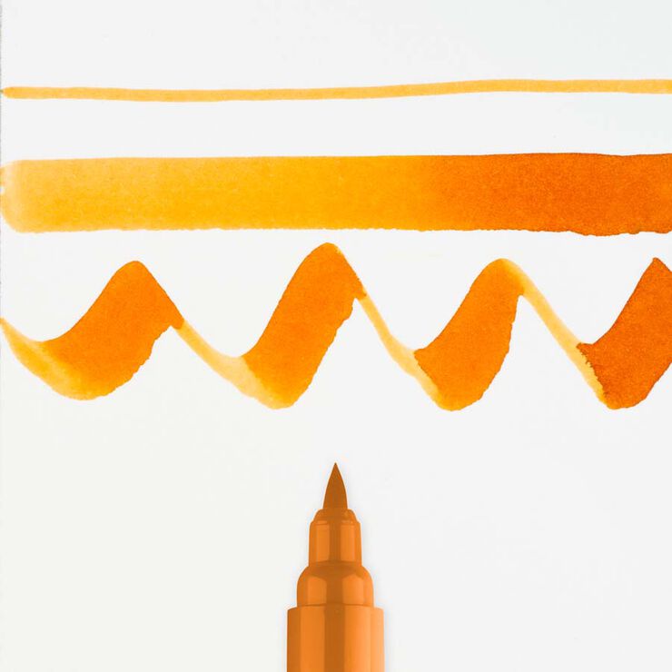 Rotulador Ecoline Brush Pen azafranado 245