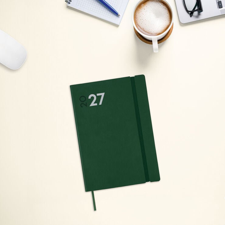 Agenda Finocam Mara Semana Vista Vertical 2027 Catal&aacute;n Verde