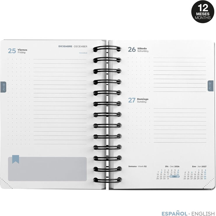 Agenda Escolar Activa W-O S/V Mult. 2026-2027 Gatuna