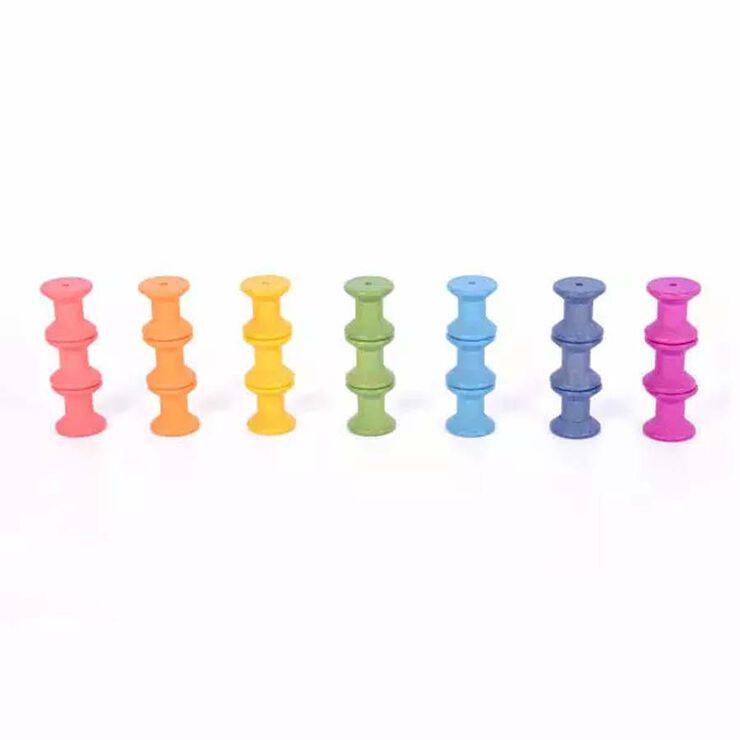 Carretes de madera Rainbow
