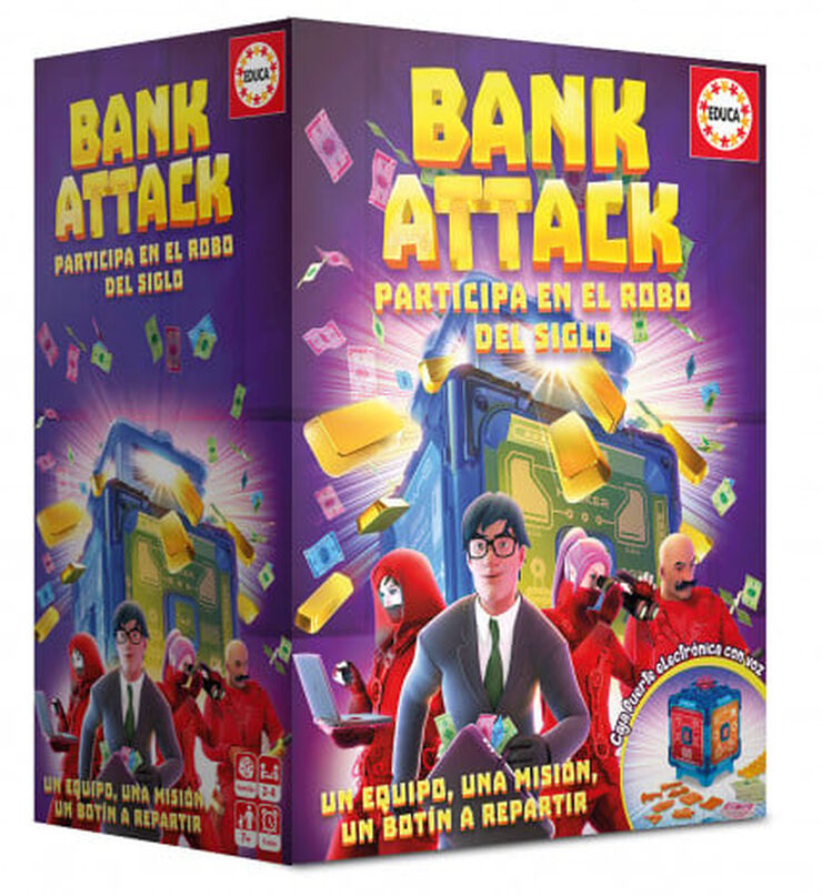 Joc cooperatiu Educa Bank attack