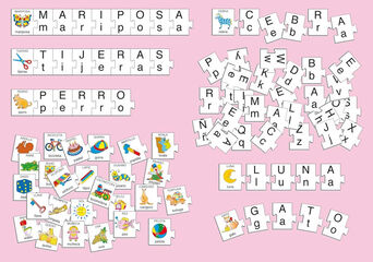 Juego de asociación Akros Busca las letras