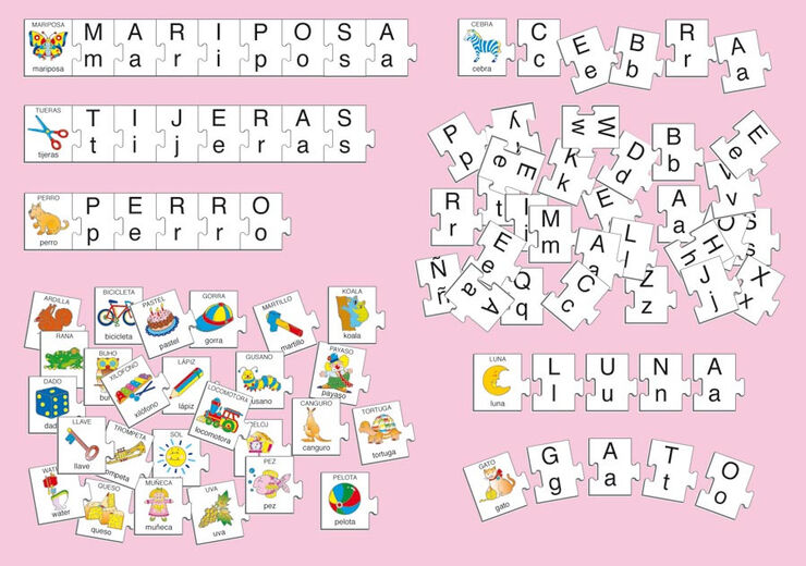 Juego de asociación Akros Busca las letras Juego de asociación Akros Busca las letras