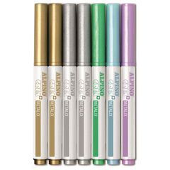 Retoladors Alpino metal·litzats 7 colors