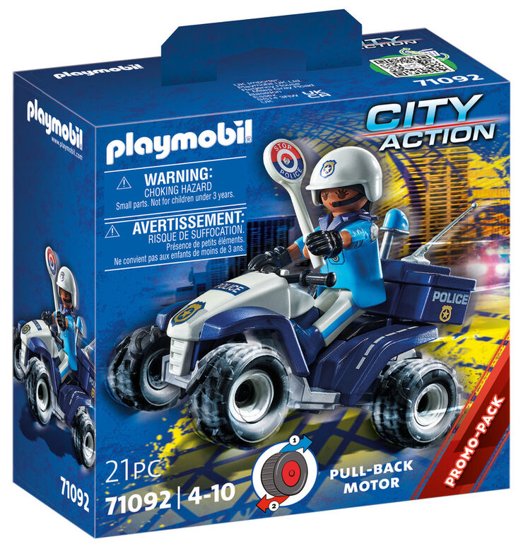 Playmobil City Speed ​​Quad Policia 71092