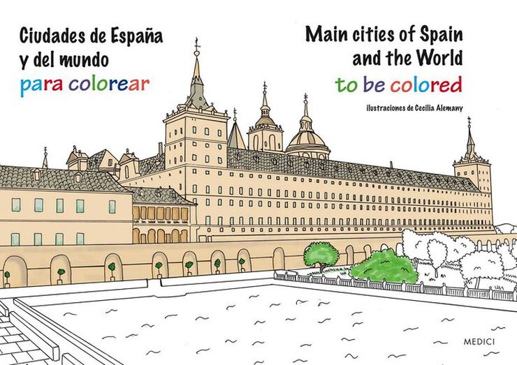 Ciudades de España y del mundo para colorear