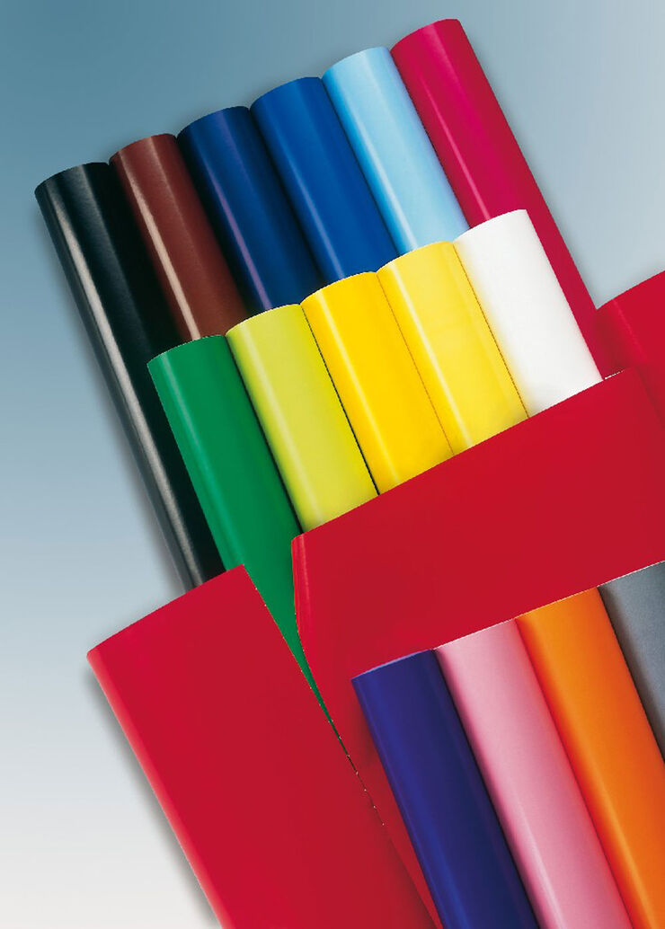 Papel charol Ineta 50x65cm azul oscuro 25 hojas