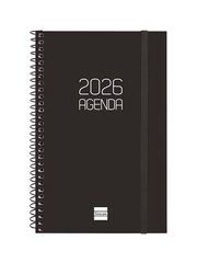 Agenda Finocam Opaque E5 sem/vista horizontal cas 2026 negro