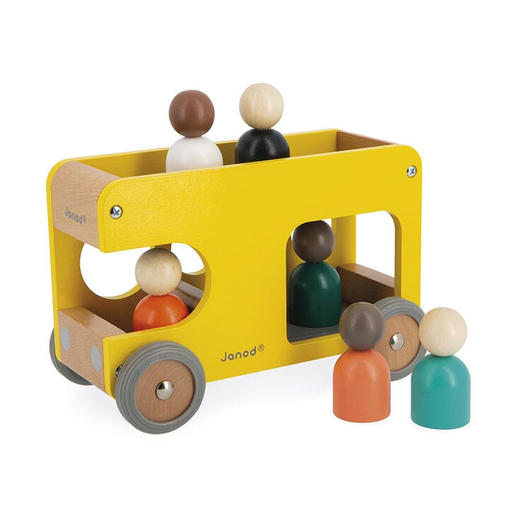 Autob&uacute;s escolar de madera