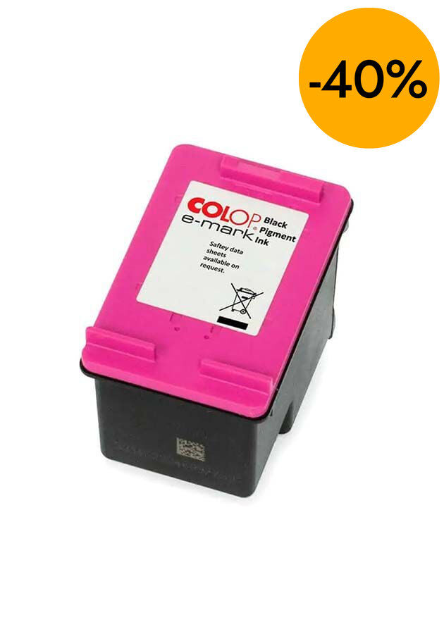 Cartucho de tinta Colop E-Mark negro pigmentado