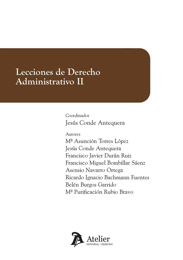 Lecciones de Derecho Administrativo II