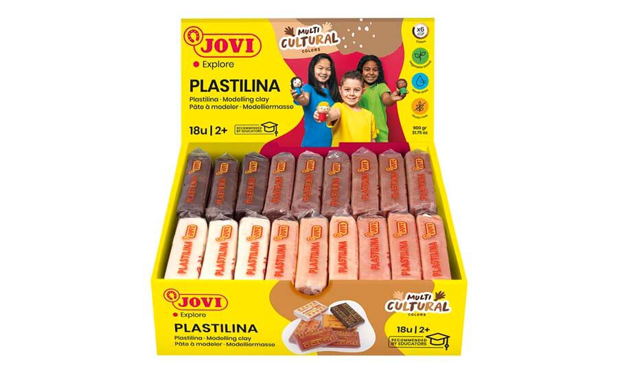 Plastilina Jovi multicultural 50g 18u