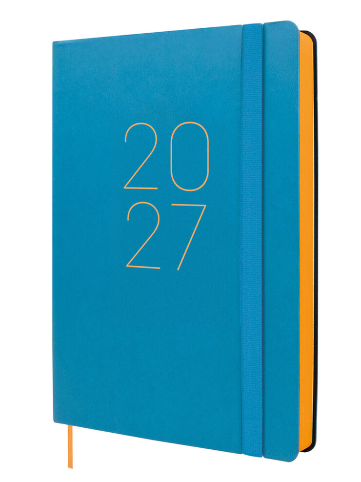 Agenda Finocam Flex Llisa Dia P&agrave;gina 2027 Castell&agrave; Blau