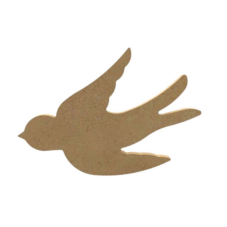 Figura Madera Gomille 15x10cm Golondrina