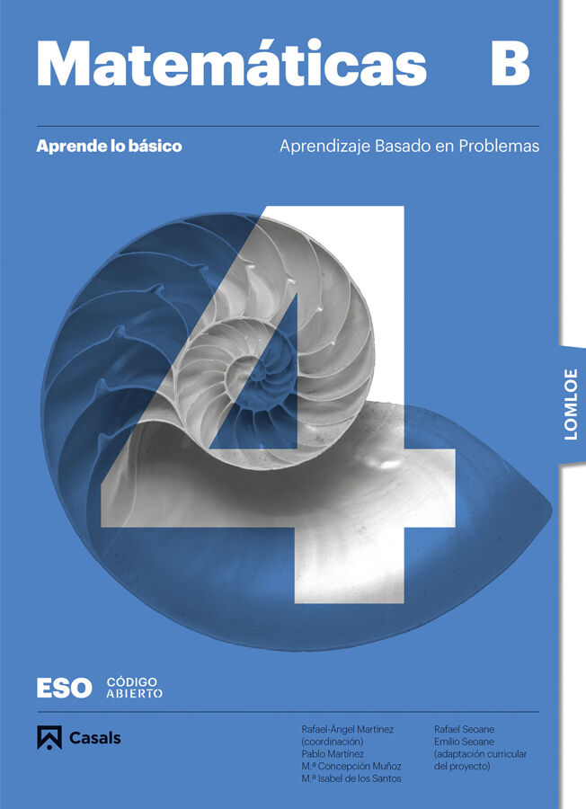 Aprende lo b&aacute;sico. Matem&aacute;ticas 4 B ESO. LOMLOE