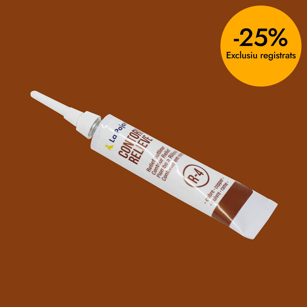 Pintura 3D La Pajarita Contorn Relleu de coure