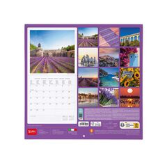Calendario pared Legami 30X29 2024 Provence