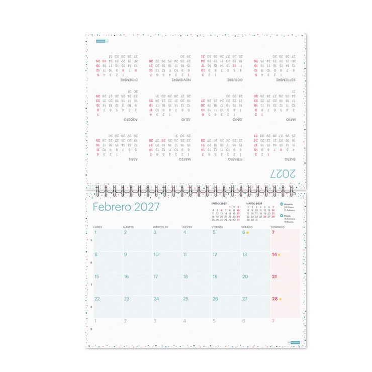 Calendario Miquelrius Mesa A5 Castellano 2027 Lovely
