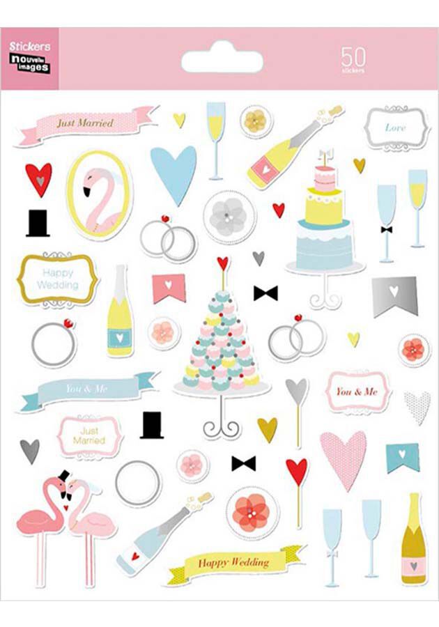 Stickers Draeger Boda pastel 50u