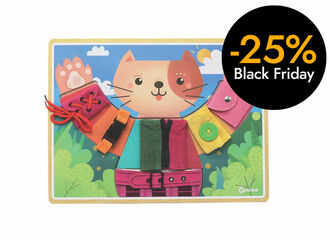 Gato con texturas y cierres