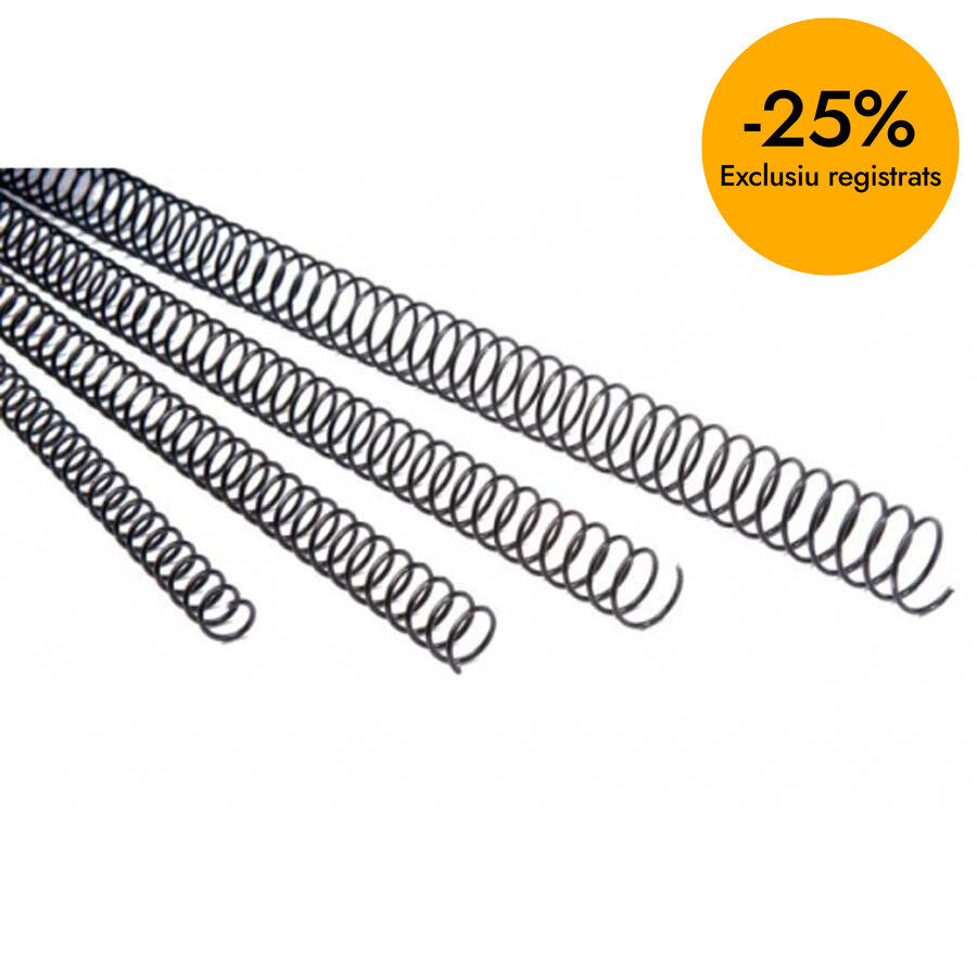 Canutillo encuadernador espiral 28mm Fellowes 50u