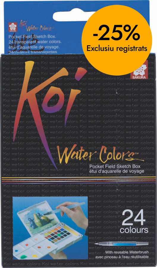 Acuarela Talens Koi Sketch pocket box 24 colores