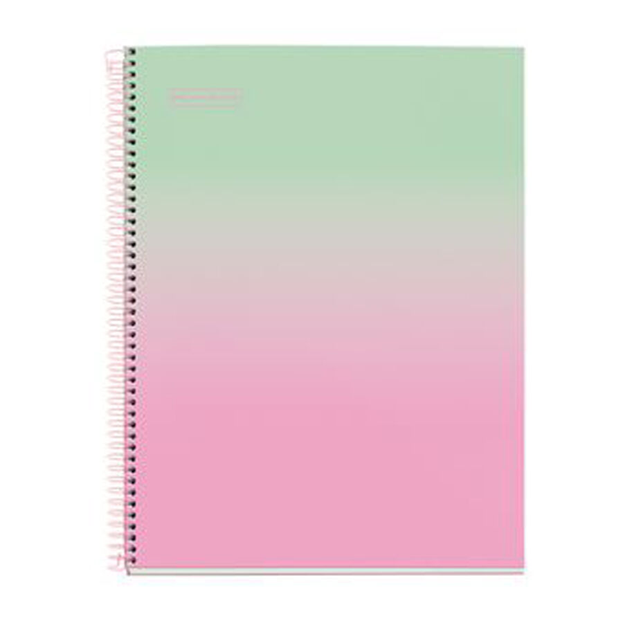 Notebook A4 Tapa Extra Dura 80 Hojas 5 &times; 5 Gradient Rosa y Menta