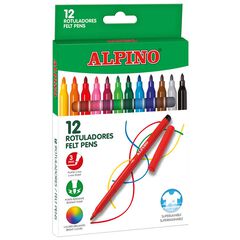 Rotuladores de colores Alpino 12u