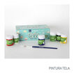 Kit de Pintura para Tela La Pajarita (6 colores + pincel)