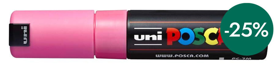 Rotulador Posca PC-7M 4,5-5,5mm rosa