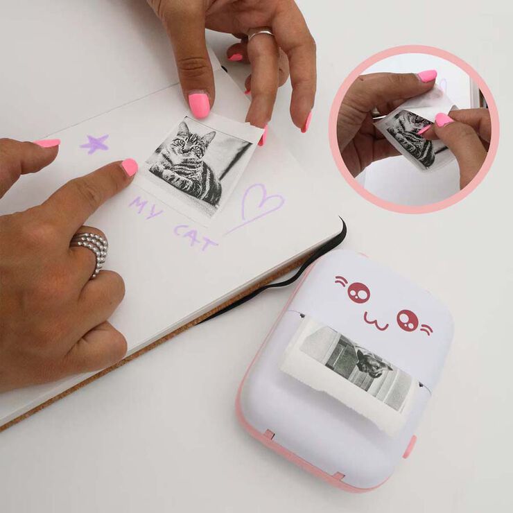 Impresora Mini Funny Kawai rosa