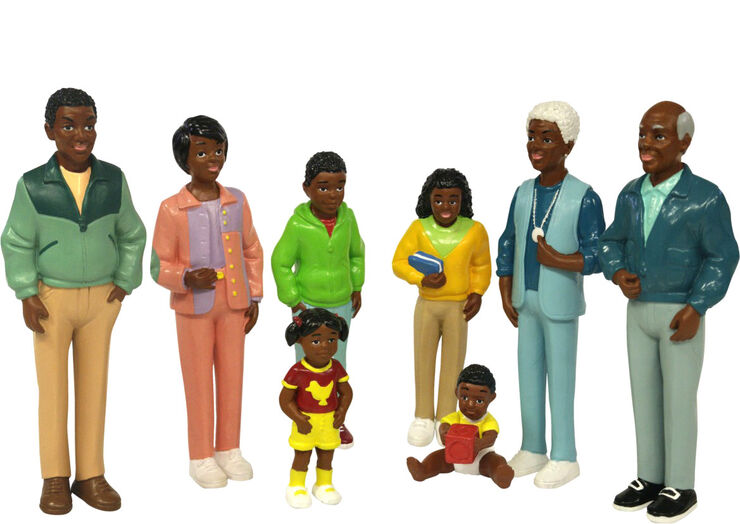 Figuras Amigos del mundo Familia africana