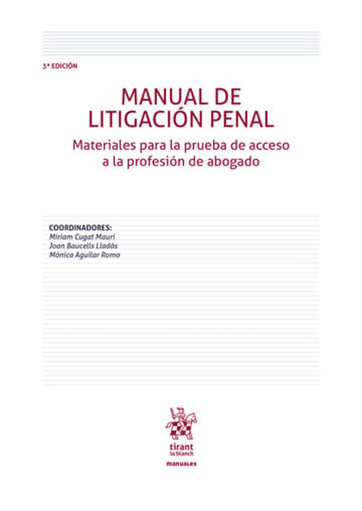 Manual de Litigación Penal 3ª edición