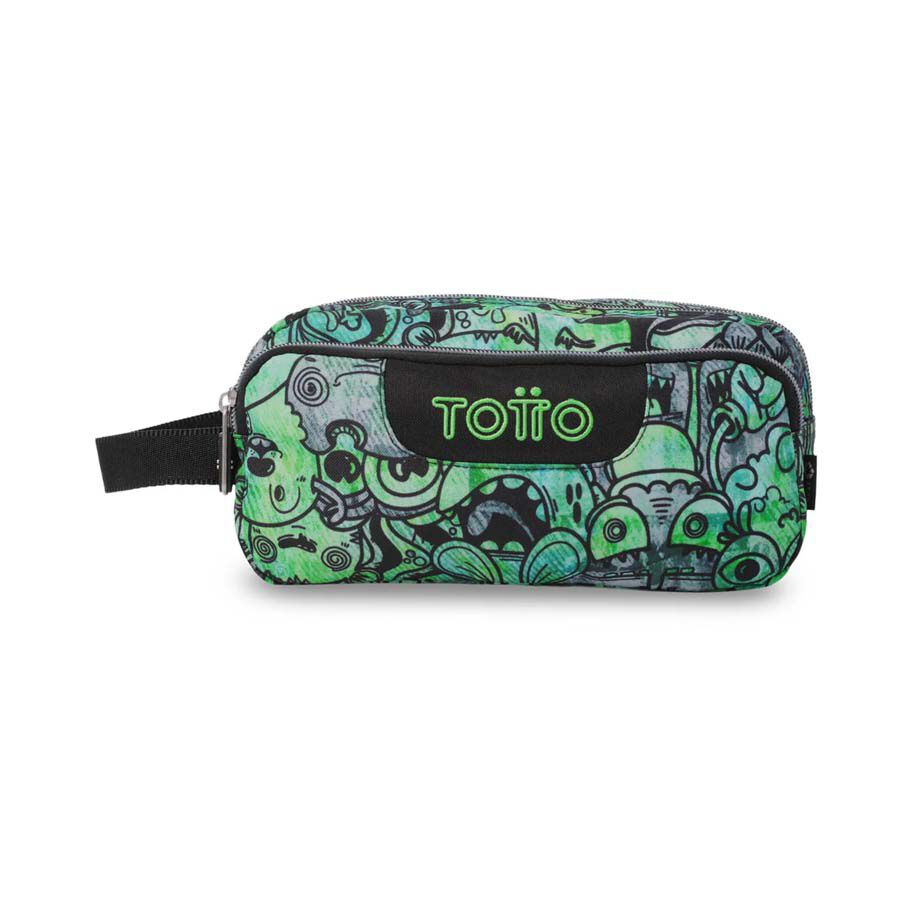 Estuche Totto 3 Cremalleras Graffiti