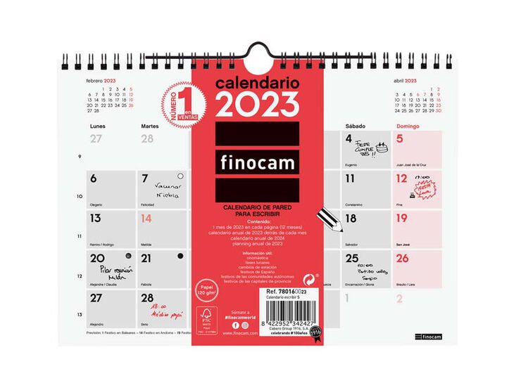 Calend.Pared 2023 Finocam S Cast
