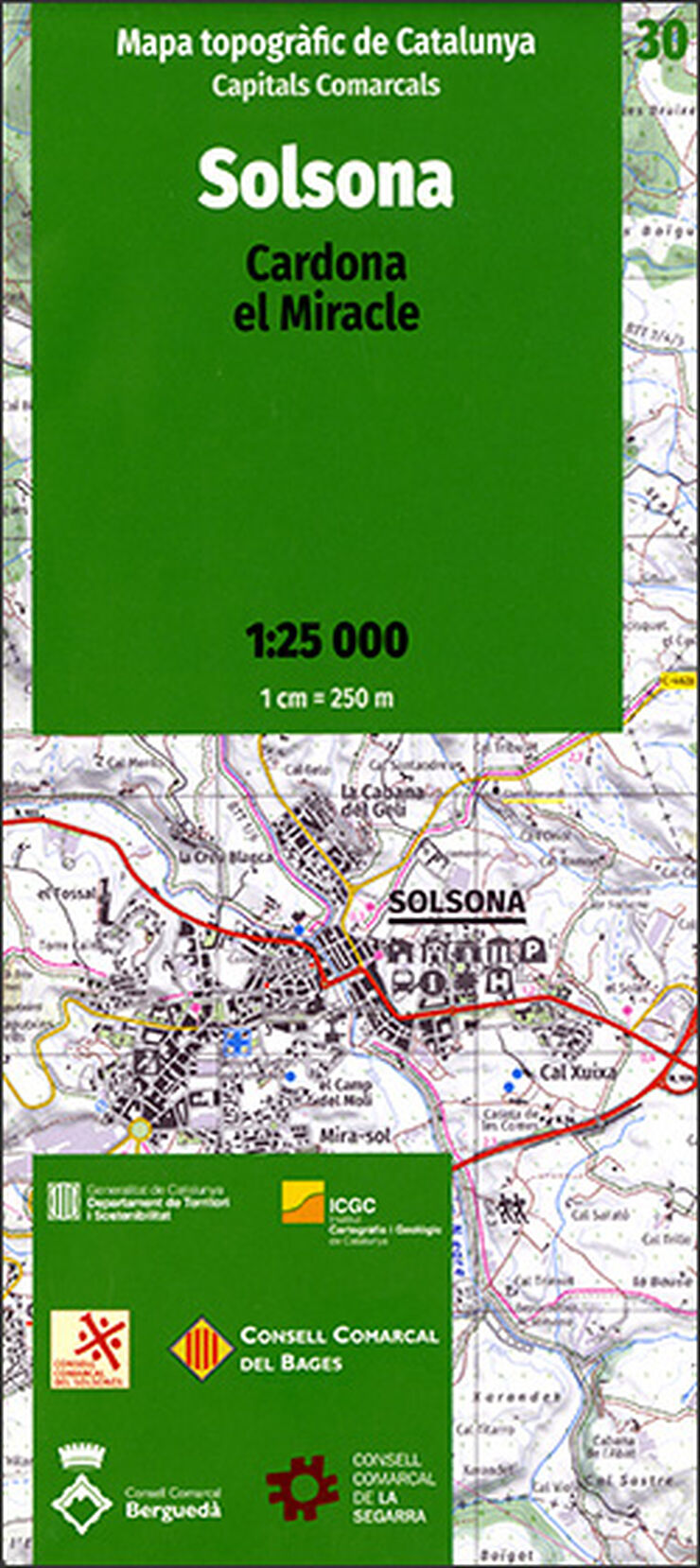 Solsona 1:25.000. ICC Cardona - El Miracle