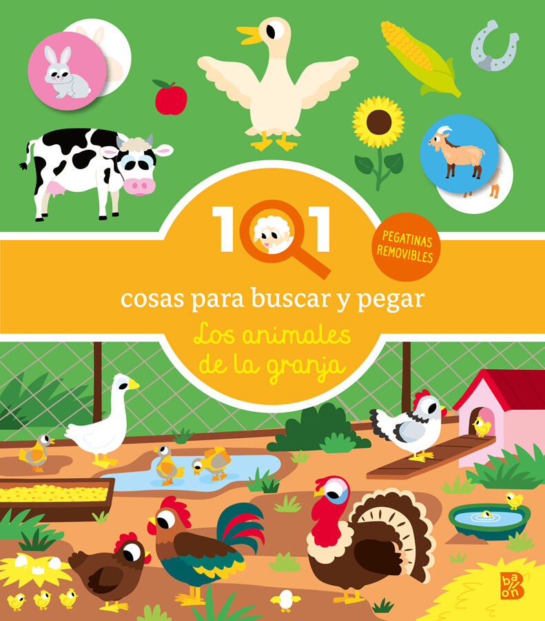 101 Cosas para buscar y pegar - Los animales de la granja