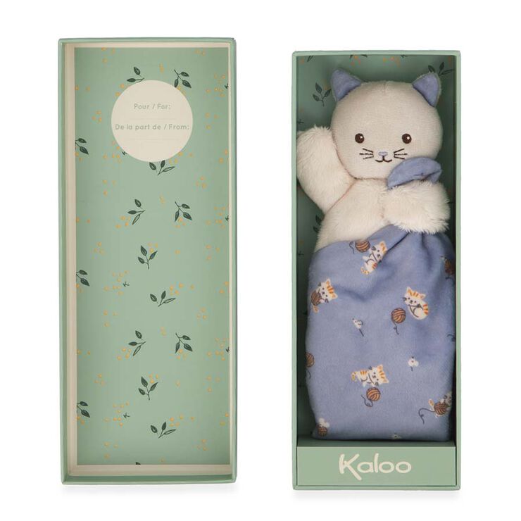 Manta Doudou &ndash; Gato Lila