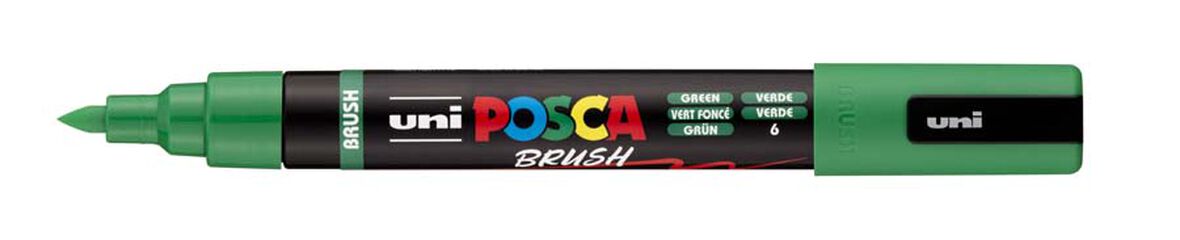 Marcador Posca PC-5BR pincel 1-4mm verde