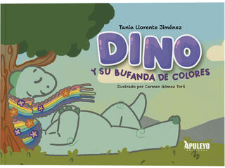 Dino y su bufanda de colores